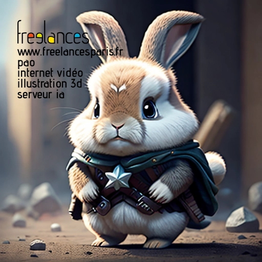 Pao internet vidéo illustration 3d serveur intelligence générative freelance paris studio de création 5T23DS90